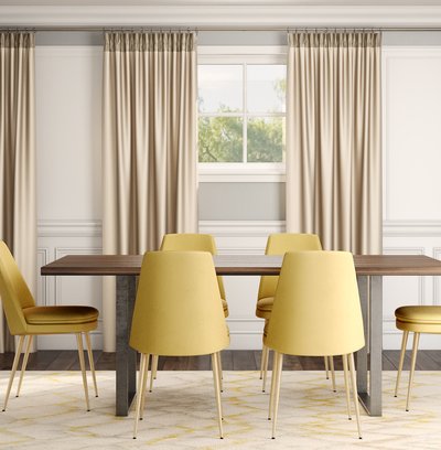 Modern, Glam, Minimal Dining Room Design by Rhonda Stanbury Interior Designer Stephanie