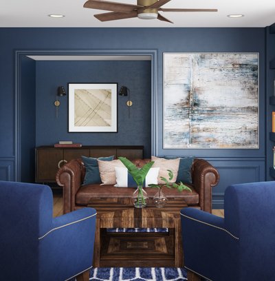 Contemporary, Modern, Transitional, Vintage, Global Office Design by Rhonda Stanbury Interior Designer Annie