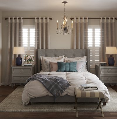 Contemporary, Classic, Traditional, Farmhouse, Transitional Bedroom Design by Rhonda Stanbury Interior Designer Vivian