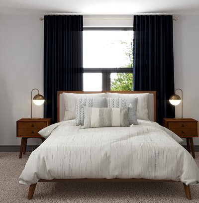 Midcentury Modern, Scandinavian Bedroom Design by Rhonda Stanbury Interior Designer Seireen