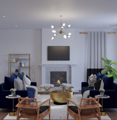Contemporary, Classic Living Room Design by Rhonda Stanbury Interior Designer Shameika