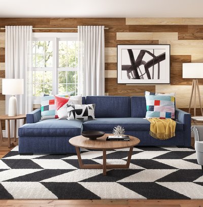 Contemporary, Modern, Midcentury Modern Living Room Design by Rhonda Stanbury Interior Designer Marsha