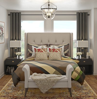 Classic, Eclectic Bedroom Design by Rhonda Stanbury Interior Designer Brady