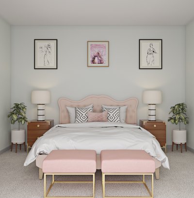 Modern, Eclectic, Bohemian Bedroom Design by Rhonda Stanbury Interior Designer Brady