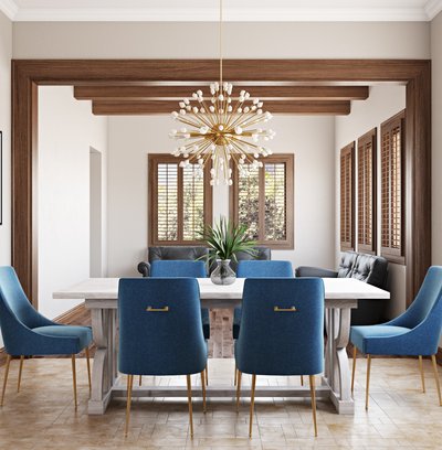Modern, Classic, Glam Dining Room Design by Rhonda Stanbury Interior Designer Megan