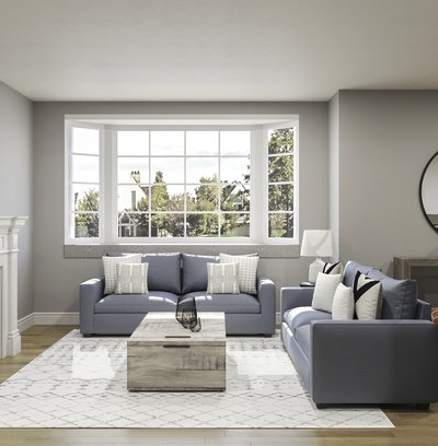 Modern, Classic, Traditional, Farmhouse, Rustic, Transitional Living Room Design by Rhonda Stanbury Interior Designer Natalie