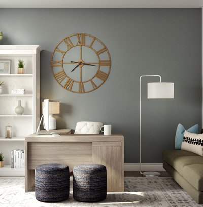 Modern, Classic, Coastal, Farmhouse Office Design by Rhonda Stanbury Interior Designer Emily