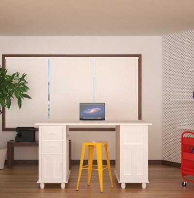 Eclectic, Bohemian, Global Office Design by Rhonda Stanbury Interior Designer Erica