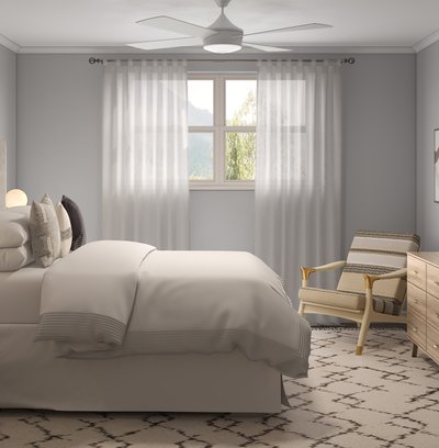 Modern, Minimal Bedroom Design by Rhonda Stanbury Interior Designer Ryan