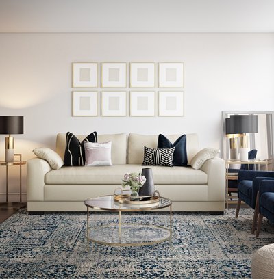 Contemporary, Modern, Glam Living Room Design by Rhonda Stanbury Interior Designer Fendy