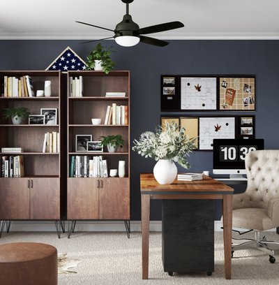 Modern, Rustic Office Design by Rhonda Stanbury Interior Designer Nicolle