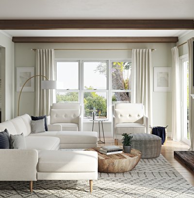 Modern, Bohemian, Minimal, Scandinavian Living Room Design by Rhonda Stanbury Interior Designer Brit