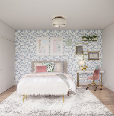 Bohemian, Glam, Minimal, Scandinavian Office Design by Rhonda Stanbury Interior Designer Catrina