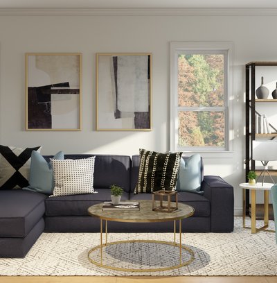 Contemporary, Modern Living Room Design by Rhonda Stanbury Interior Designer Nayely