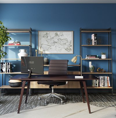 Contemporary, Modern, Eclectic Office Design by Rhonda Stanbury Interior Designer Emily