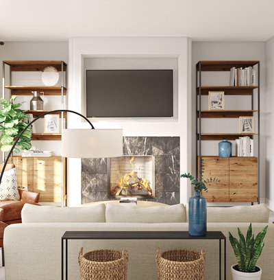 Contemporary, Eclectic, Minimal Living Room Design by Rhonda Stanbury Interior Designer Amanda