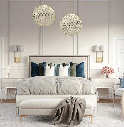 Contemporary, Modern, Classic, Glam, Transitional Bedroom Design by Rhonda Stanbury Interior Designer Stacy