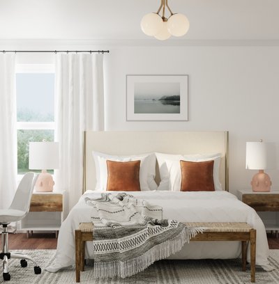 Eclectic, Bohemian Bedroom Design by Rhonda Stanbury Interior Designer Sarah