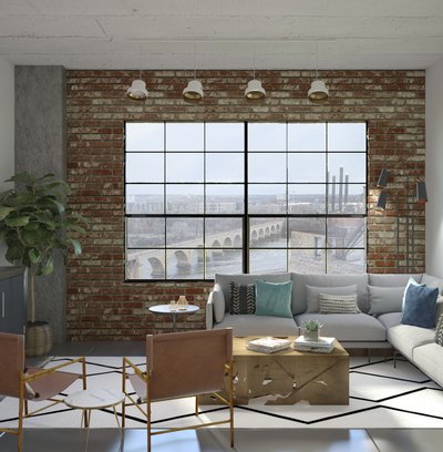 Modern, Eclectic Living Room Design by Rhonda Stanbury Interior Designer Elizabeth