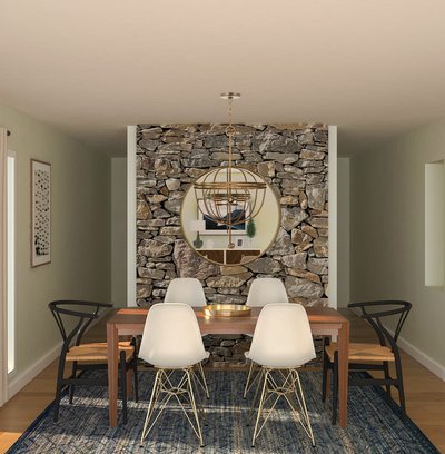 Contemporary, Modern, Minimal Dining Room Design by Rhonda Stanbury Interior Designer Aleena