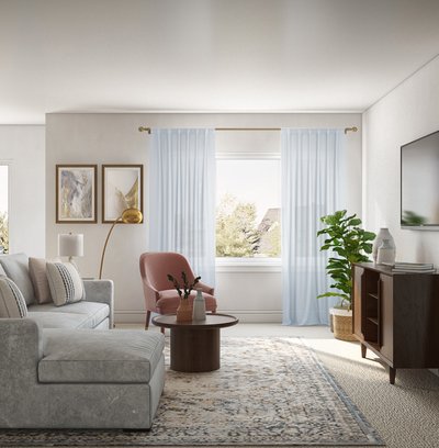 Eclectic, Bohemian, Traditional Living Room Design by Rhonda Stanbury Interior Designer Lilly