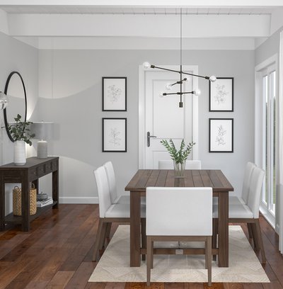 Contemporary, Classic Dining Room Design by Rhonda Stanbury Interior Designer Kelsey