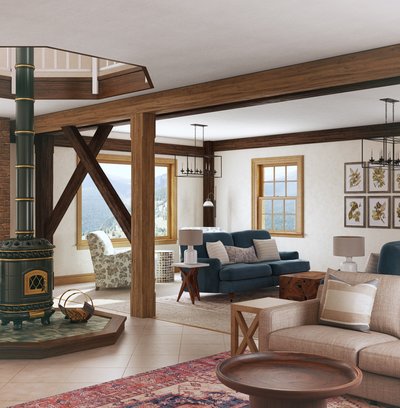 Classic, Traditional, Farmhouse, Classic Contemporary Living Room Design by Rhonda Stanbury Interior Designer Molly