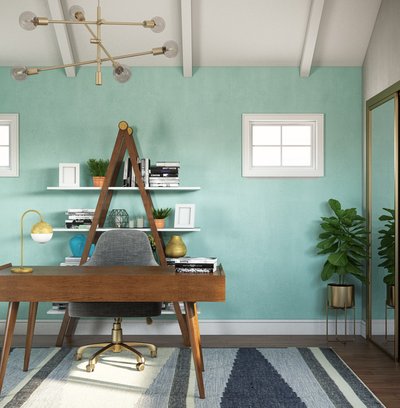 Contemporary, Modern, Transitional, Midcentury Modern Office Design by Rhonda Stanbury Interior Designer Shruti