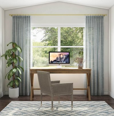 Modern, Coastal, Minimal Office Design by Rhonda Stanbury Interior Designer Michelle
