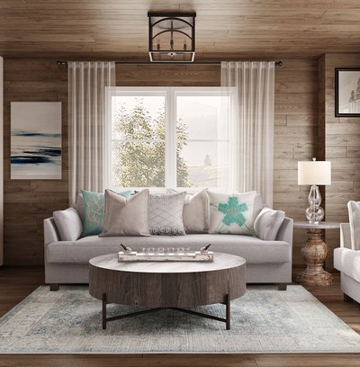 Coastal, Rustic Living Room Design by Rhonda Stanbury Interior Designer Chelsea