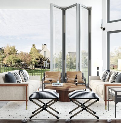 Contemporary, Rustic Living Room Design by Rhonda Stanbury Interior Designer Brady