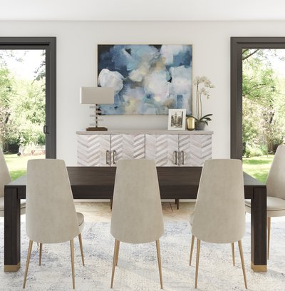 Contemporary, Classic Dining Room Design by Rhonda Stanbury Interior Designer Sophia