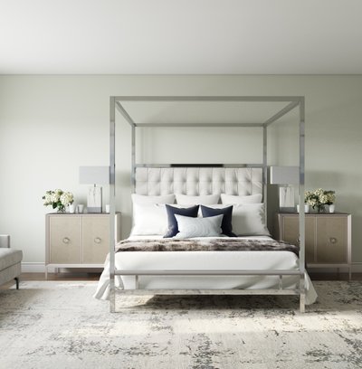 Modern, Coastal, Transitional Bedroom Design by Rhonda Stanbury Interior Designer Lisa