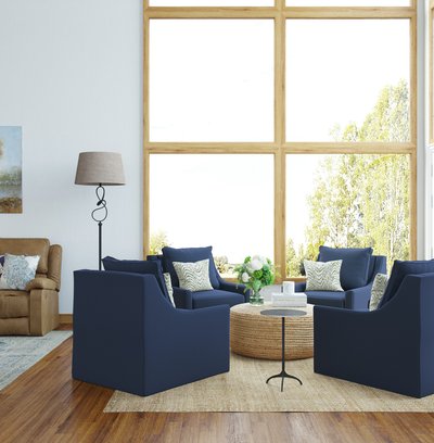 Coastal, Farmhouse, Rustic, Preppy Living Room Design by Rhonda Stanbury Interior Designer Lisa
