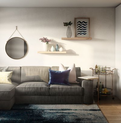 Bohemian, Transitional, Minimal Living Room Design by Rhonda Stanbury Interior Designer Nicollette