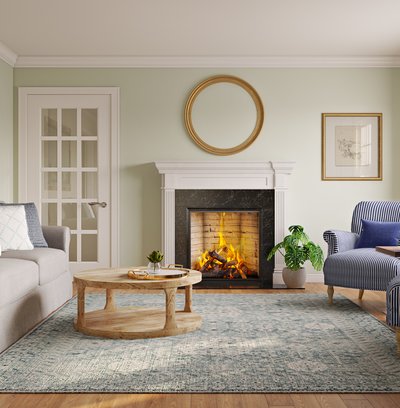 Classic, Coastal, Transitional Living Room Design by Rhonda Stanbury Interior Designer Caroline
