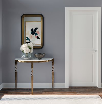Contemporary, Glam Entryway Design by Rhonda Stanbury Interior Designer Sarah