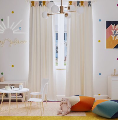 Contemporary, Modern, Eclectic, Preppy Playroom Design by Rhonda Stanbury Interior Designer Daniela