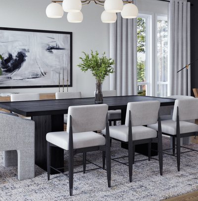 Modern, Transitional, Vintage, Midcentury Modern Dining Room Design by Rhonda Stanbury Interior Designer Legacy
