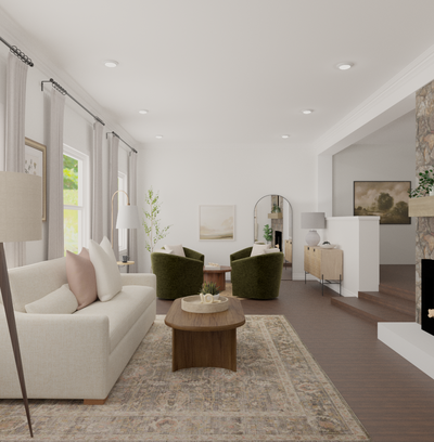 Living Room Design by Rhonda Stanbury Interior Designer Cait