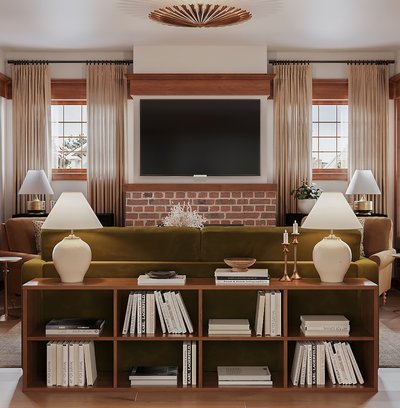 Classic Contemporary, Organic Modern, Warm Transitional Living Room Design by Rhonda Stanbury Interior Designer Kelsey