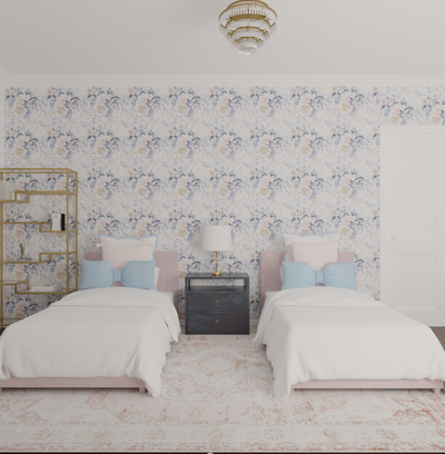 Classic, Glam, Preppy, Parisian Modern Bedroom Design by Rhonda Stanbury Interior Designer Laura