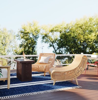 Contemporary, Coastal Outdoor Space Design by Rhonda Stanbury Interior Designer Claire