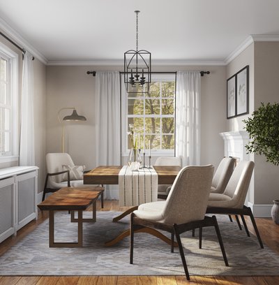 Contemporary, Modern, Classic, Transitional Dining Room Design by Rhonda Stanbury Interior Designer Emily