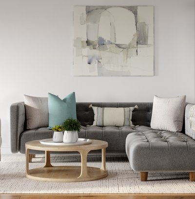 Contemporary, Modern, Scandinavian Living Room Design by Rhonda Stanbury Interior Designer Sarah