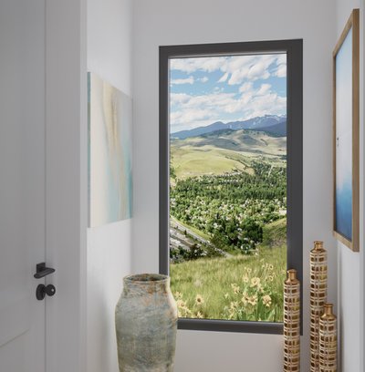 Glam, Transitional Entryway Design by Rhonda Stanbury Interior Designer Rosario