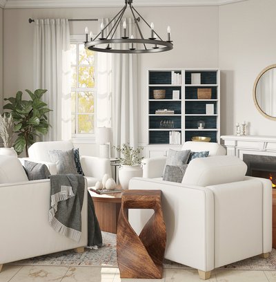Modern, Classic, Coastal, Industrial Reading Room Design by Rhonda Stanbury Interior Designer Amanda