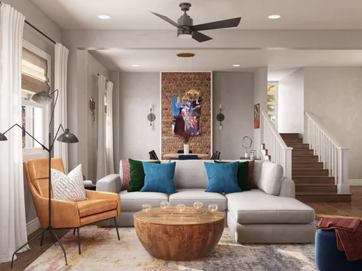 Living Room · Contemporary designed by Janice