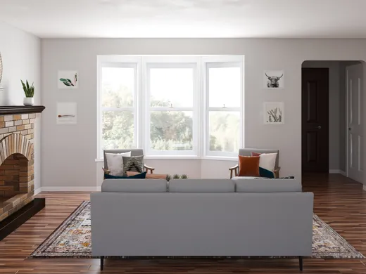 Living Room · Eclectic designed by Claire