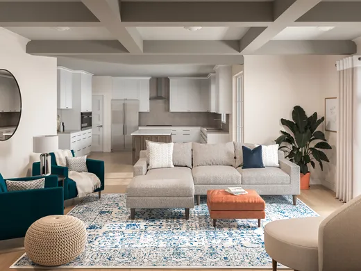 Living Room · Midcentury Modern designed by Michelle